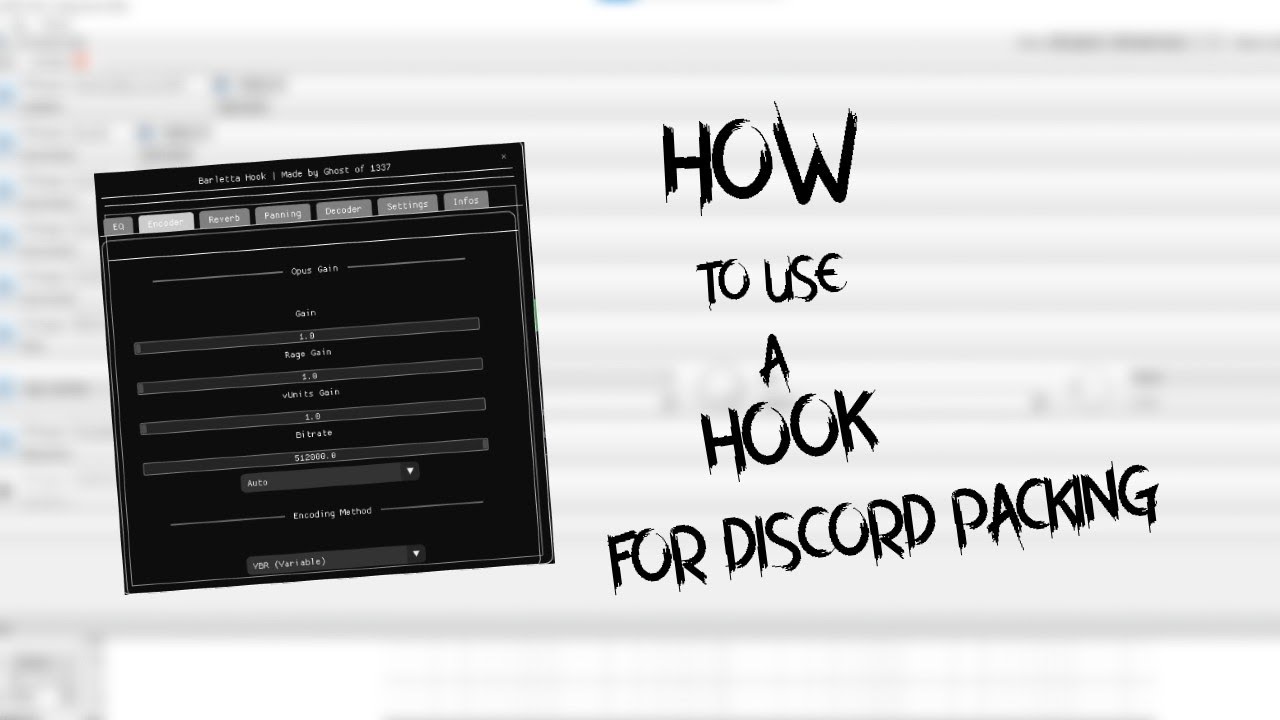How to use a hook for DISCORD PACKING (best hook)