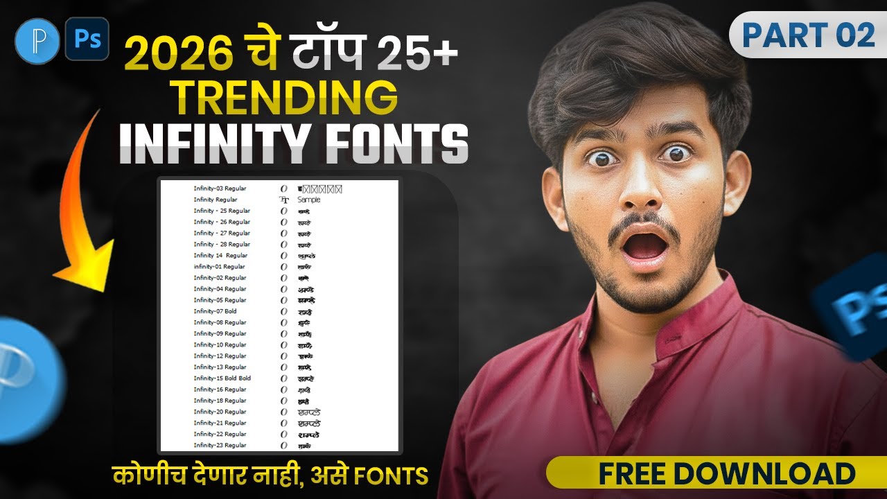25+ TRENDING infinity calligraphy marathi fonts free download 2026 | marathi font | pixellab fonts