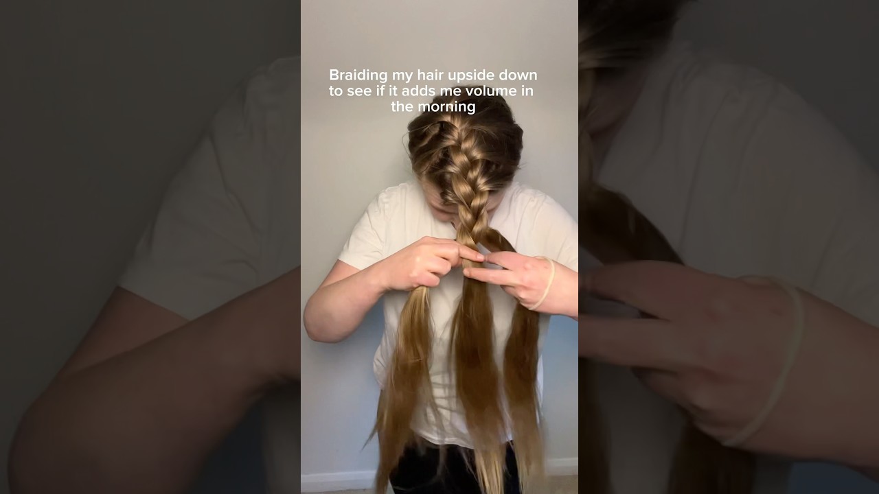 Has anyone tried this hack?🪢🤔#overnightcurls  #overnightwaves #heatlesscurls #hairvolume #braids