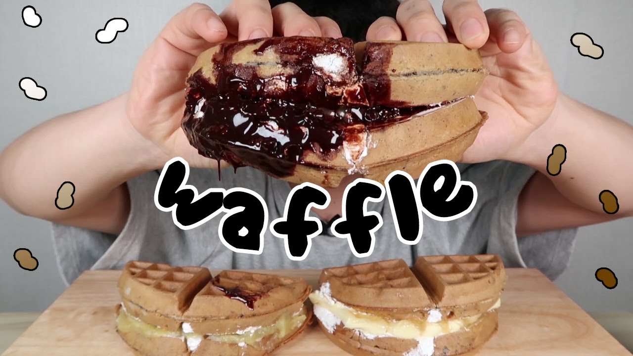 와플 기계가 사고 싶어졌다 와플칸 먹방 Dessert WAFFLE Mukbang