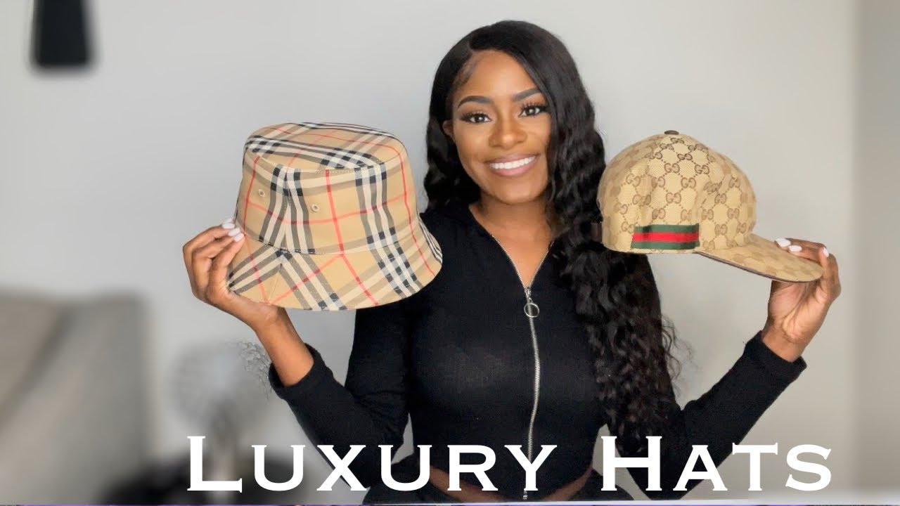 LUXURY HAT HAUL | BURBERRY BUCKET HAT * GUCCI GG CANVAS BASEBALL HAT
