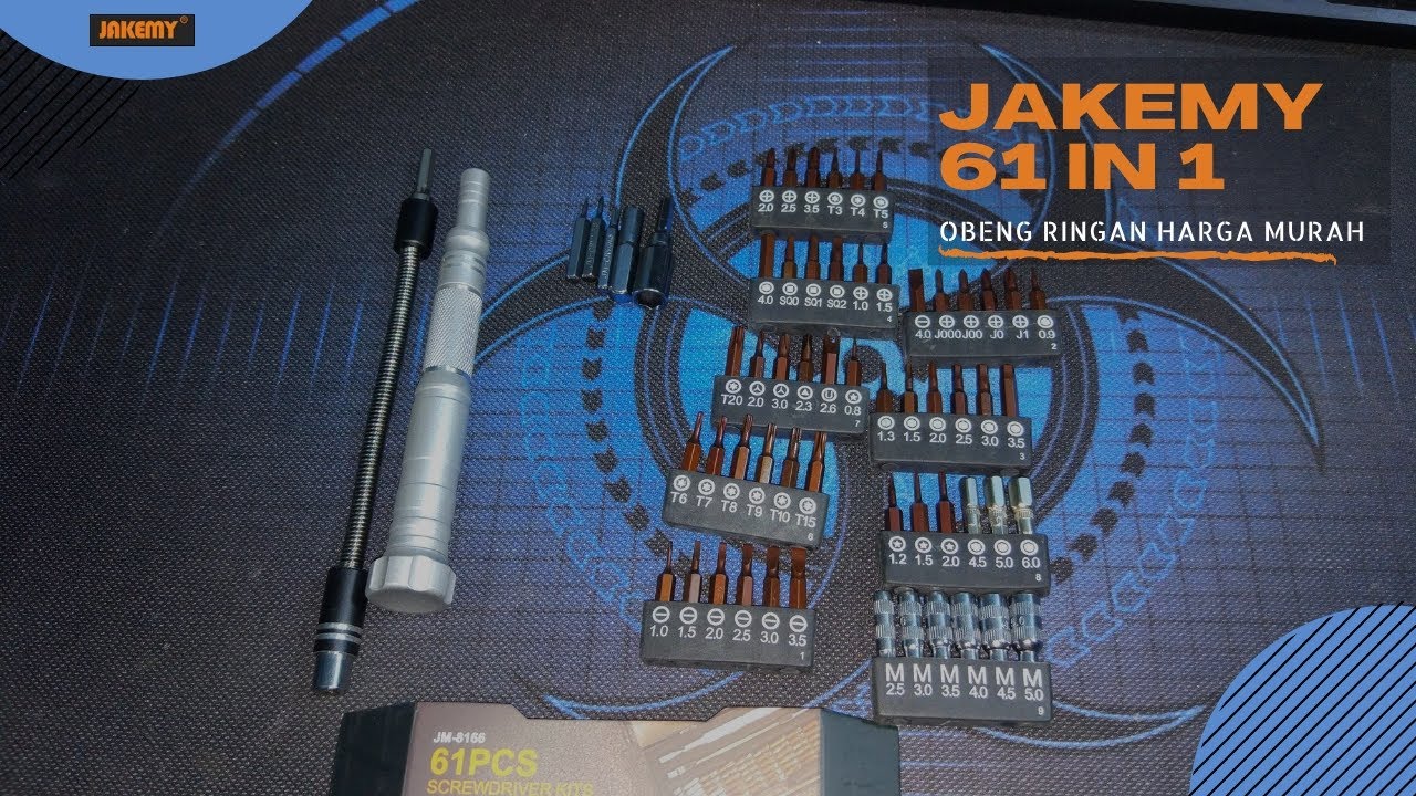 Review Precision Screw Driver Set JAKEMY 61 in 1