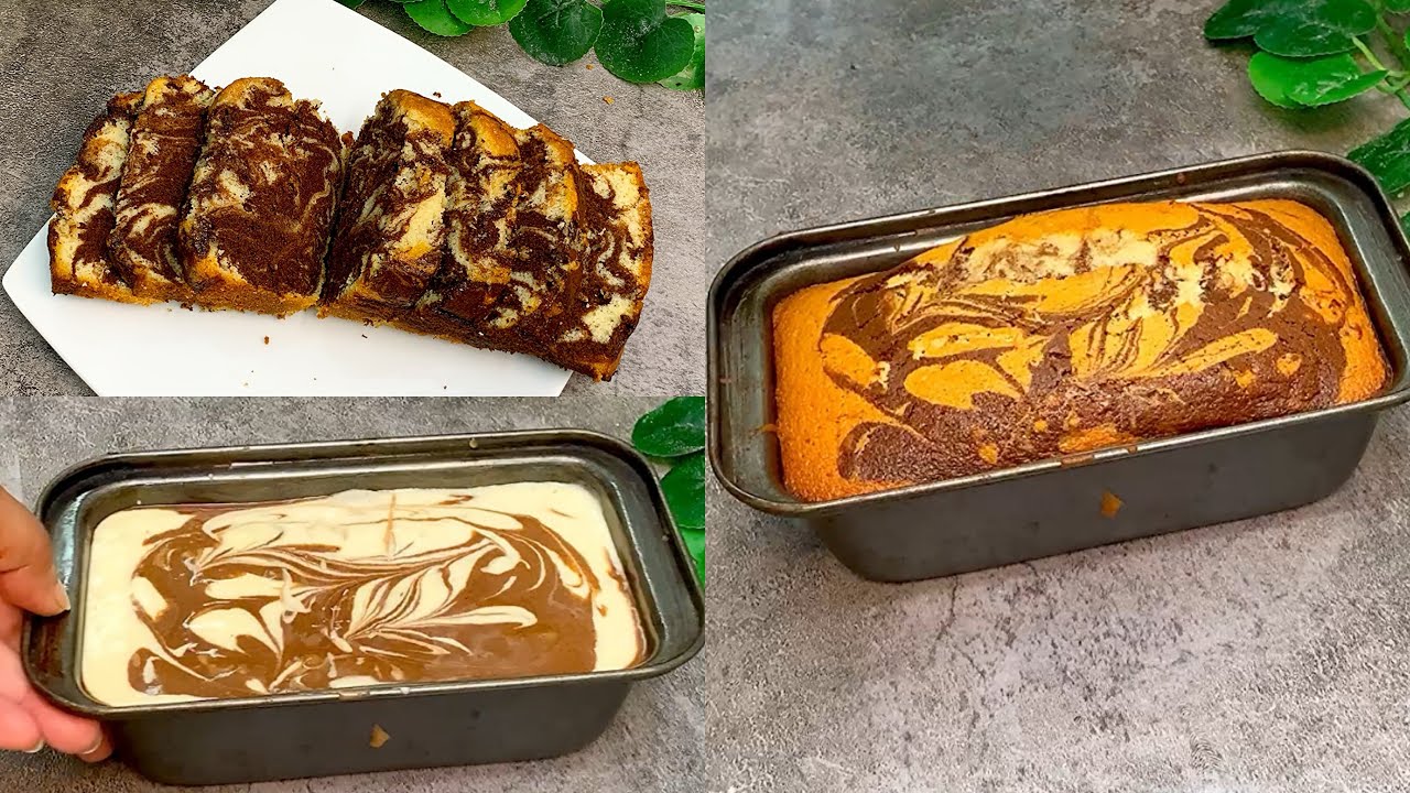 মার্বেল কেক / জেব্রা কেক বানানোরে সহজ রেসিপি ‼️Super Soft Zebra Cake /Marble cake Oven recipe bangla