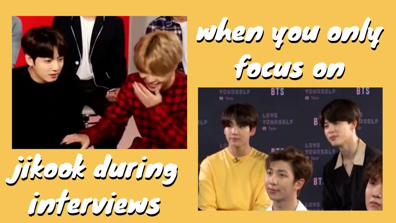 When you only focus on Jikook during interviews