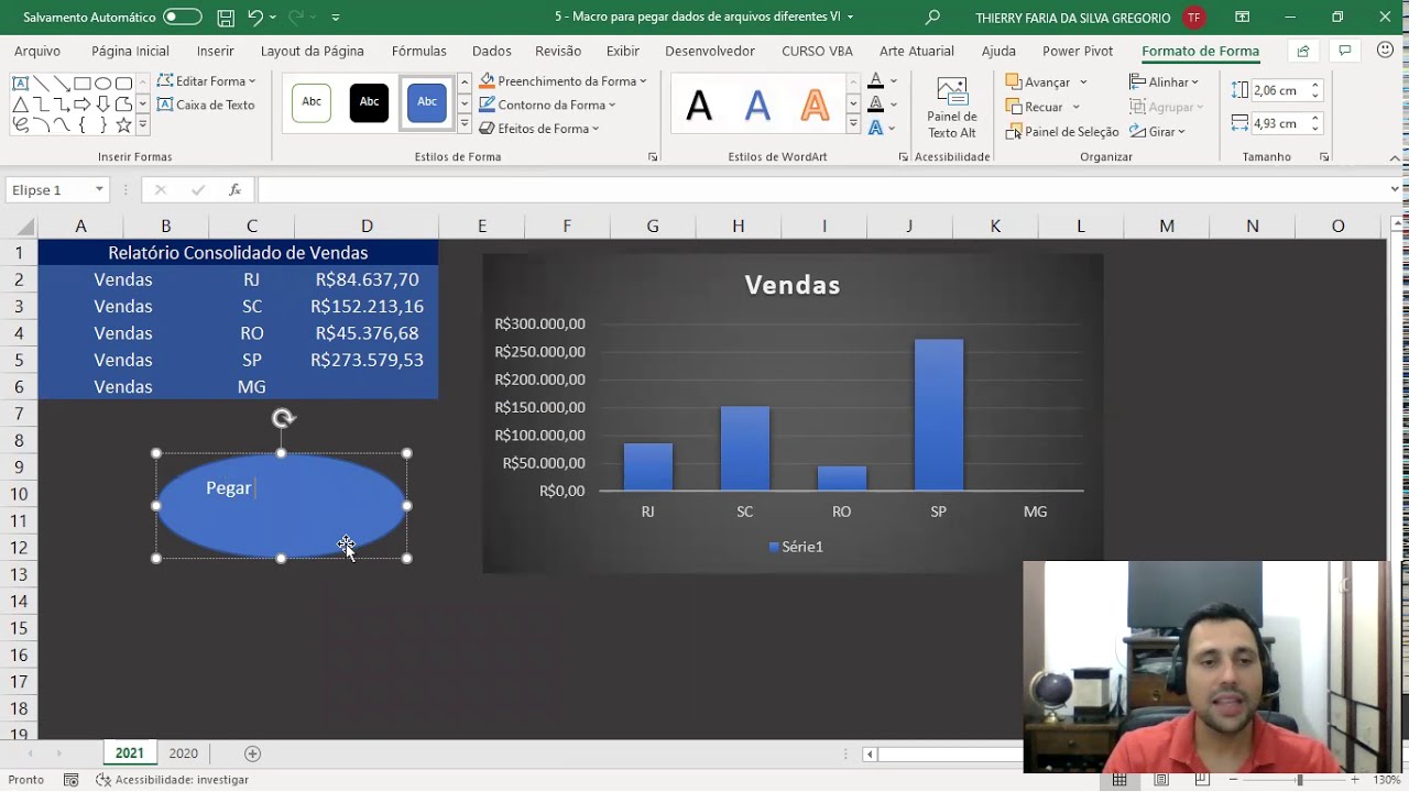 VBA: Macro para pegar dados de arquivos diferentes
