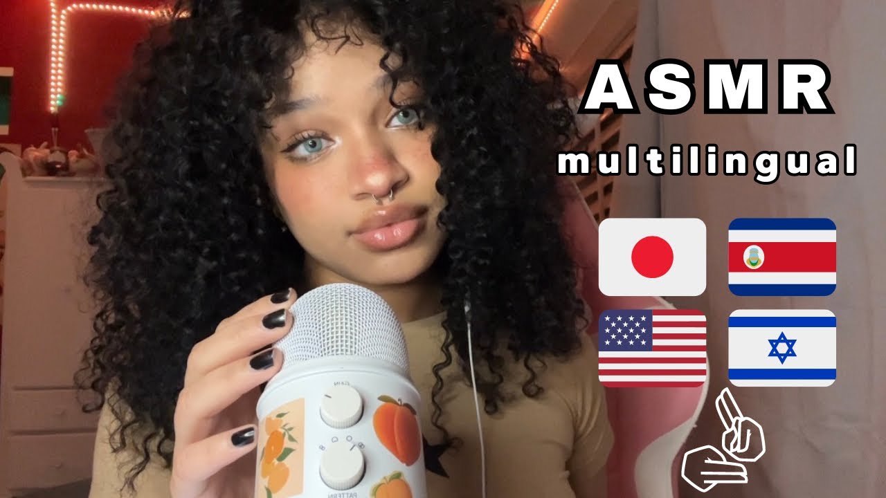 Multilingual ASMR🌍 Español, Hebrew, Japanese, English Trigger Words & Mouth Sounds