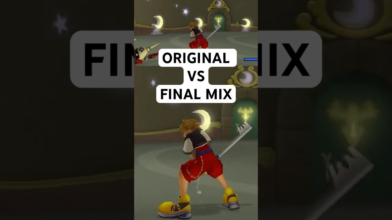 Kingdom Hearts Final Mix: Цветовая гамма (замена) против оригинала (модификация)