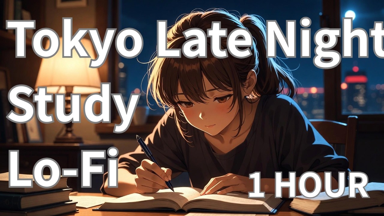 Tokyo Late Night Study Lo Fi  Japanese City Pop F