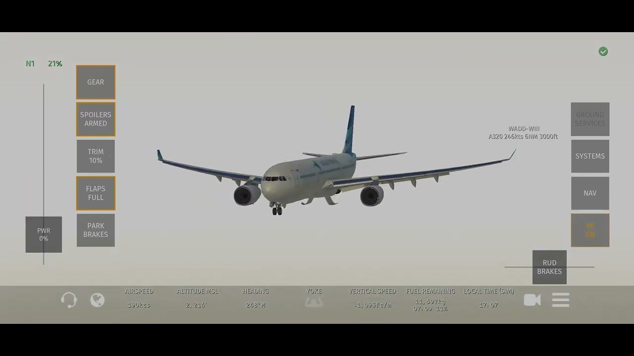 Infinite Flight Airbus A330-300 Garuda Indonesia Sydney Intl to Jakarta Full Landing#infiniteflight 