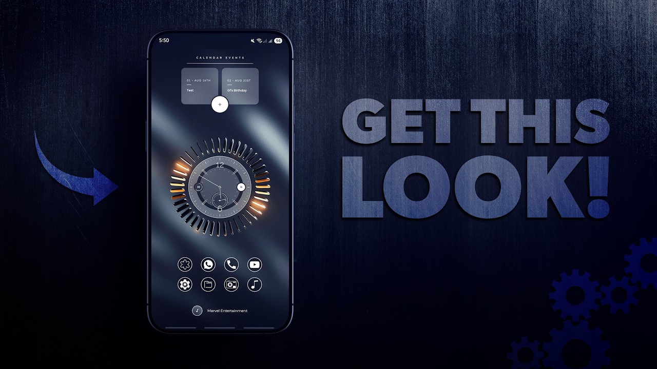 Легкая настройка рабочего стола Android за 2 минуты! &mdash; Лучший сетап для Nova Launcher!