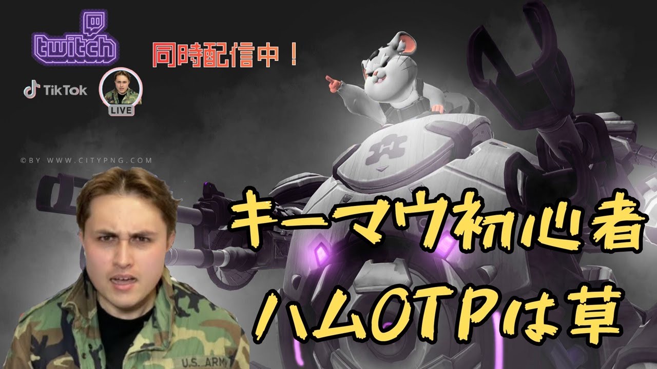 【OW2参加型】キーマウ初心者でハムOTP、今日も事故るｗ
