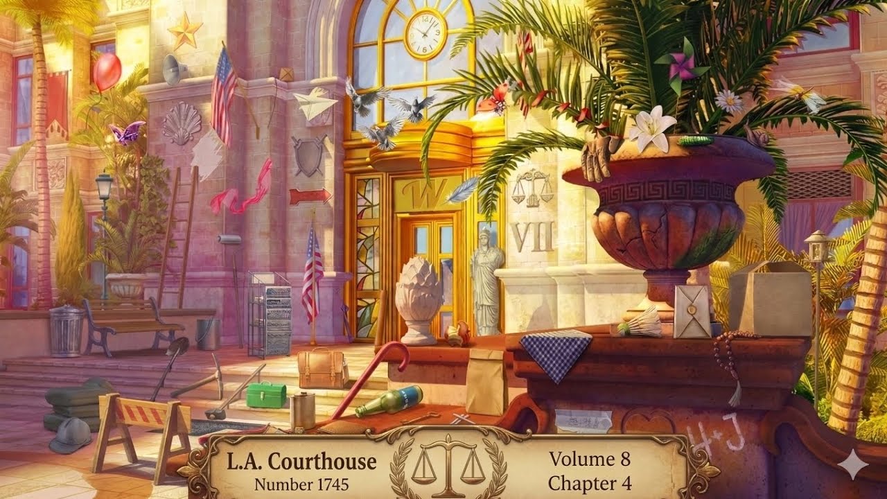 June's Journey Scene 1745 LA Courthouse Vol 8 Chapter 4 Mastered Scene 4K HD 