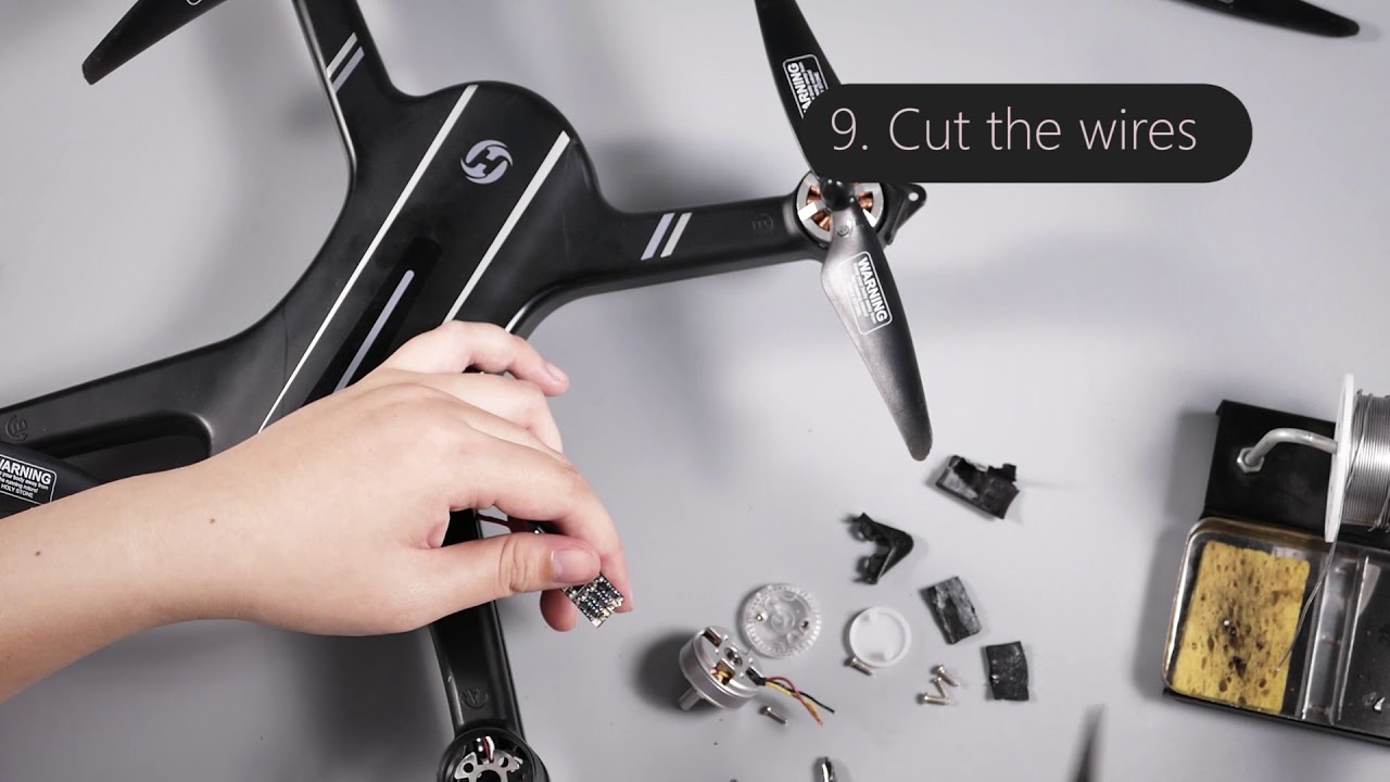 How to Replace the Motors for a Quadcopter - HS700 Drone