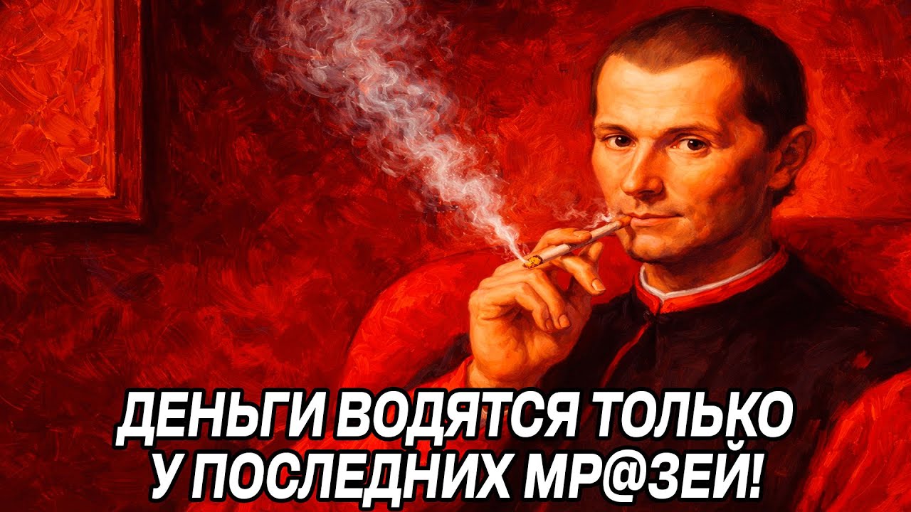 Деньги есть только у последних МУДАКОВ! СТАНЕШЬ ОДНИМ ИХ НИХ??? ЖЕсткая правда Макиавелли