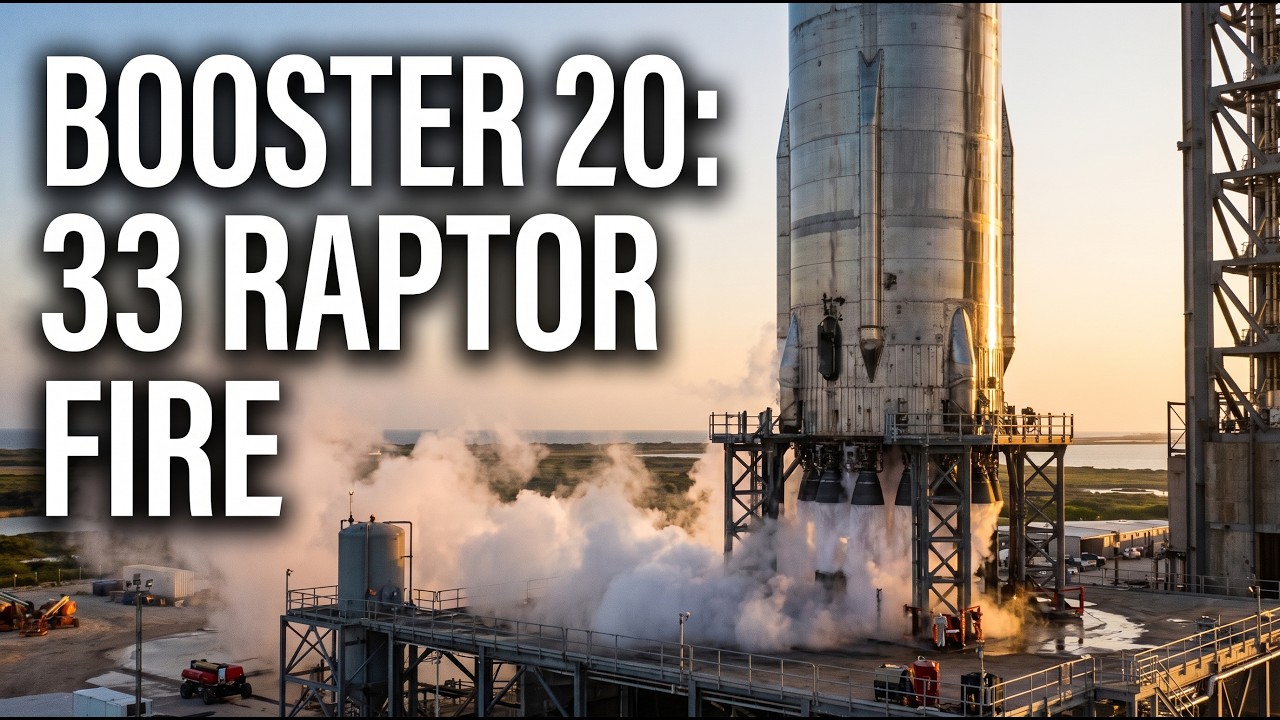 Starship Booster 20 About to Ignite All 33 Raptors&mdash;Here's What Happens Next