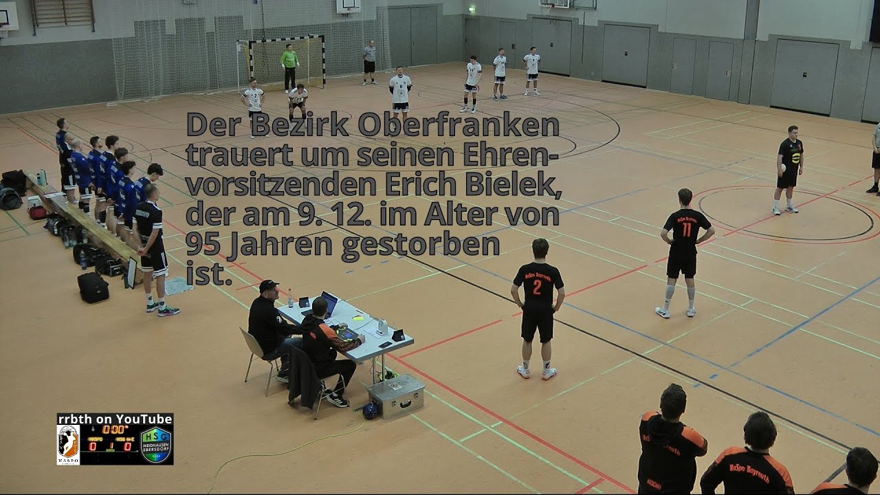 HaSpo Bayreuth II &ndash;   HSG Weidhausen-Ebersdorf, 1.&nbsp;Halbzeit (2025-12-13, Bezirksoberliga, H2)