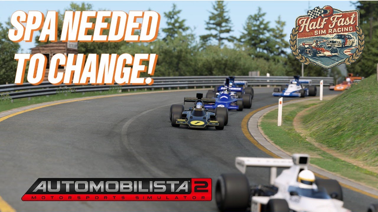 These cars were too fast here! #ams2 #simracing #spafrancorchamps #f1classic