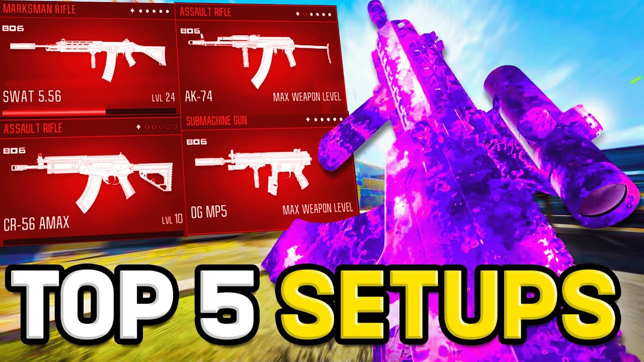 NEW *TOP 5* META WARZONE LOADOUTS you NEED to USE!