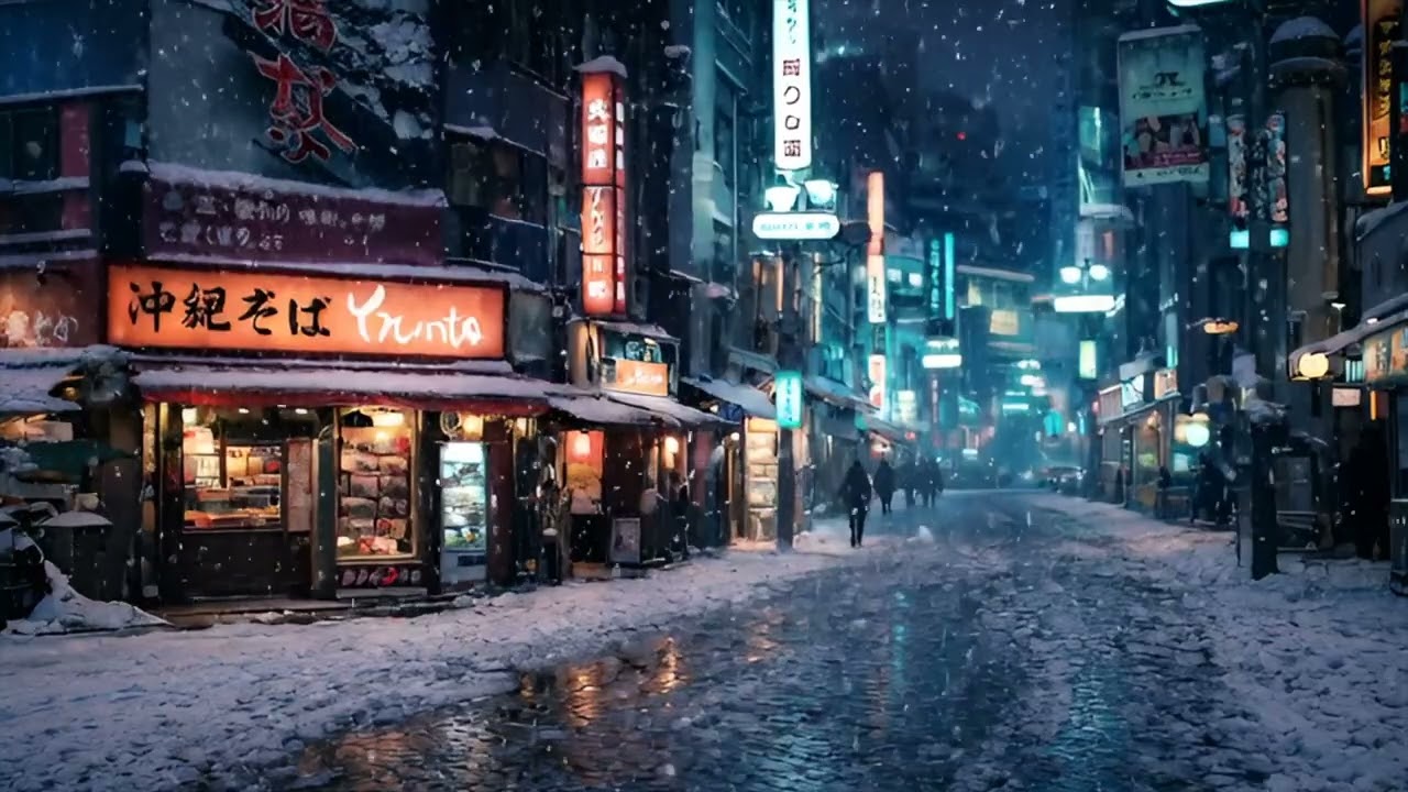 Lo-fi Beats Tokyo Winter Night (3H) | Study Focus