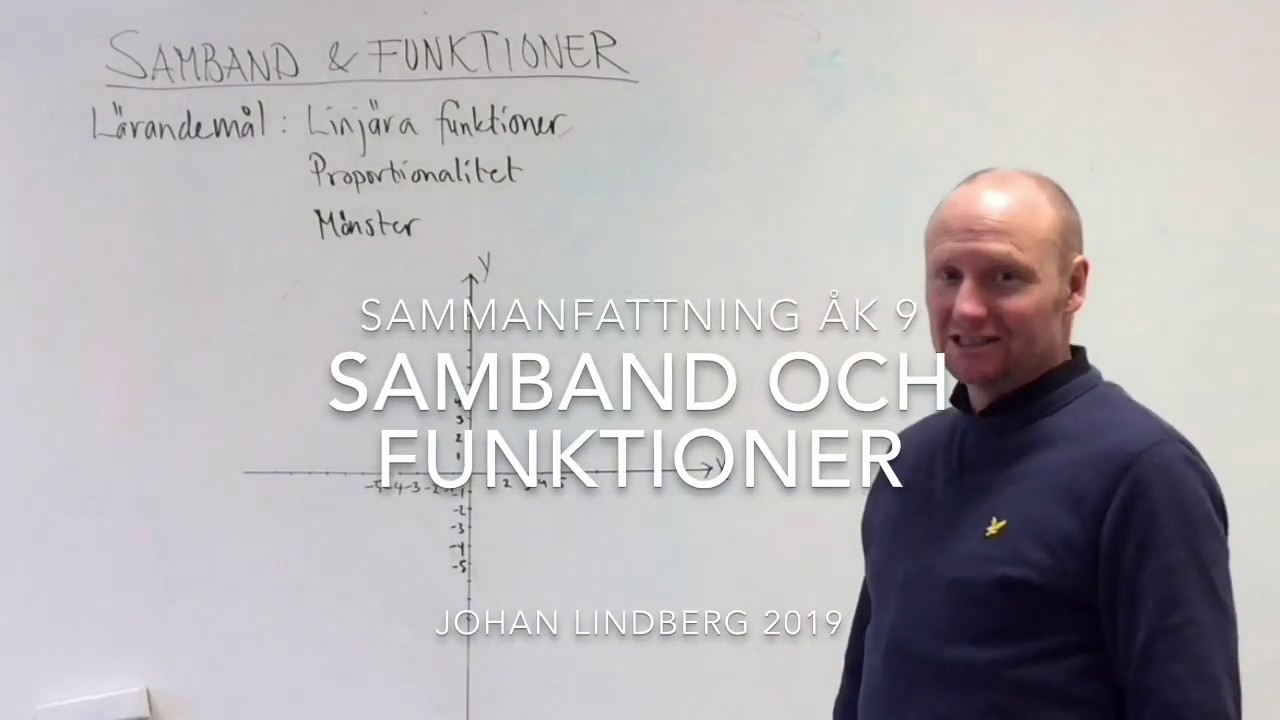 Ma - Samband och funktioner åk 9