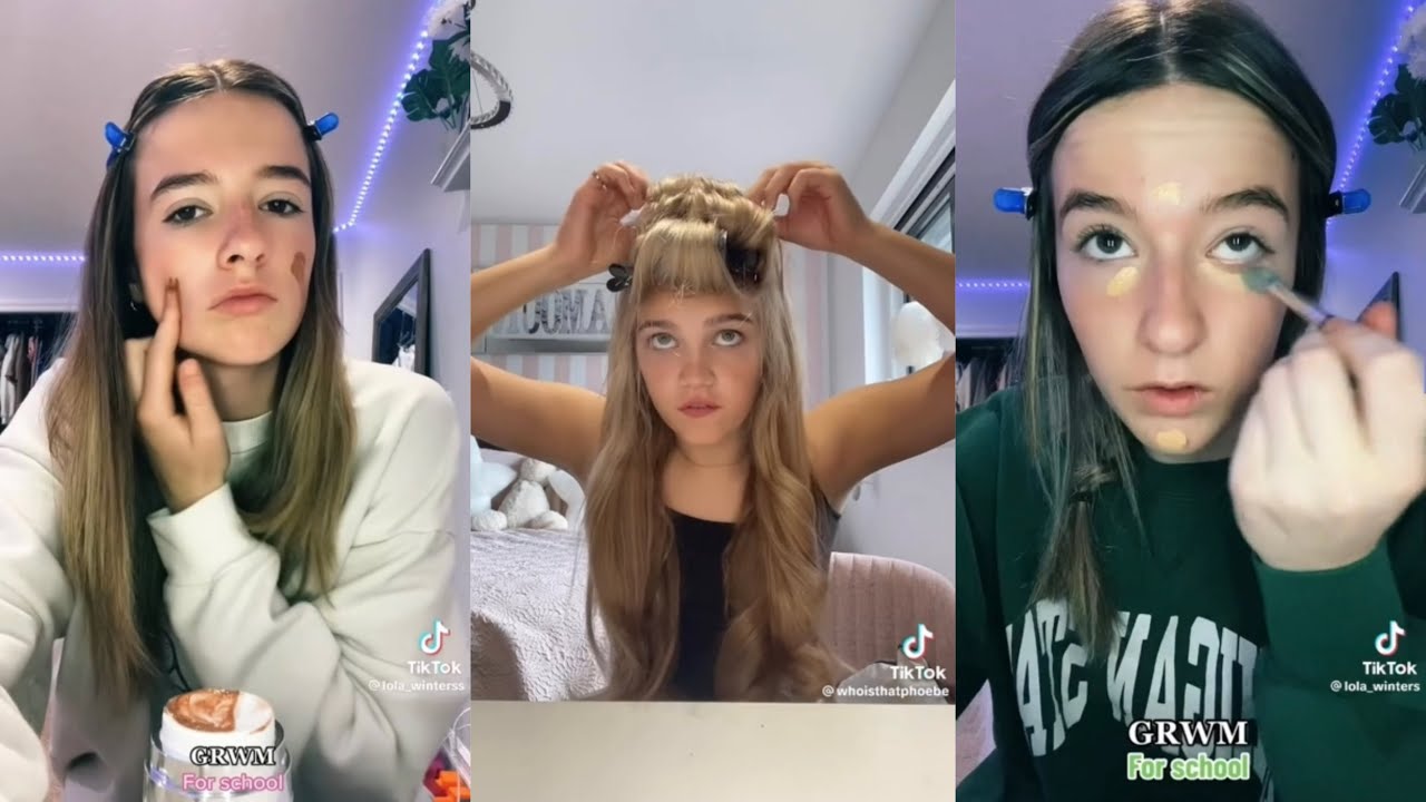 GRWM for the first day of school - TikTok Compilation