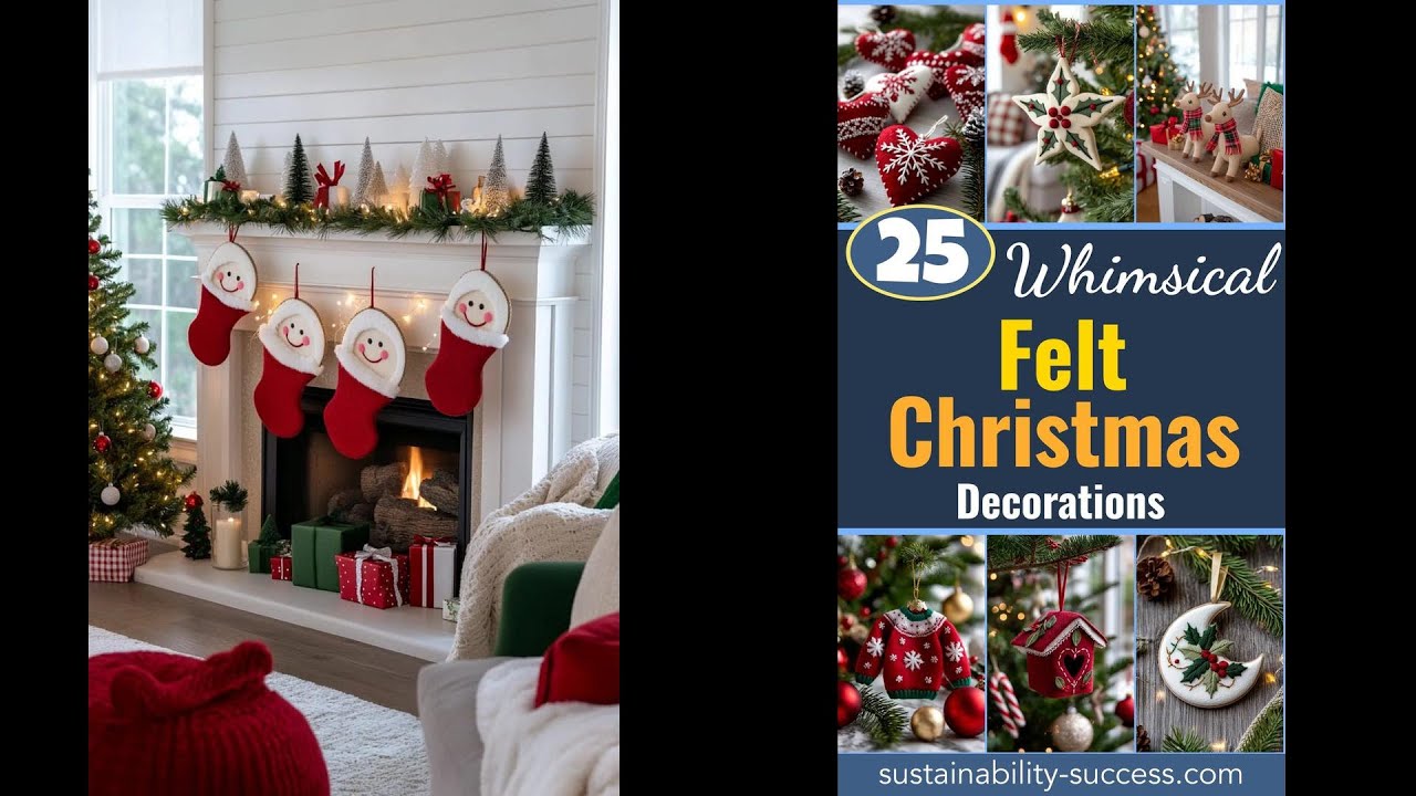 25 Whimsical Felt Christmas Decorations to Try in 2025