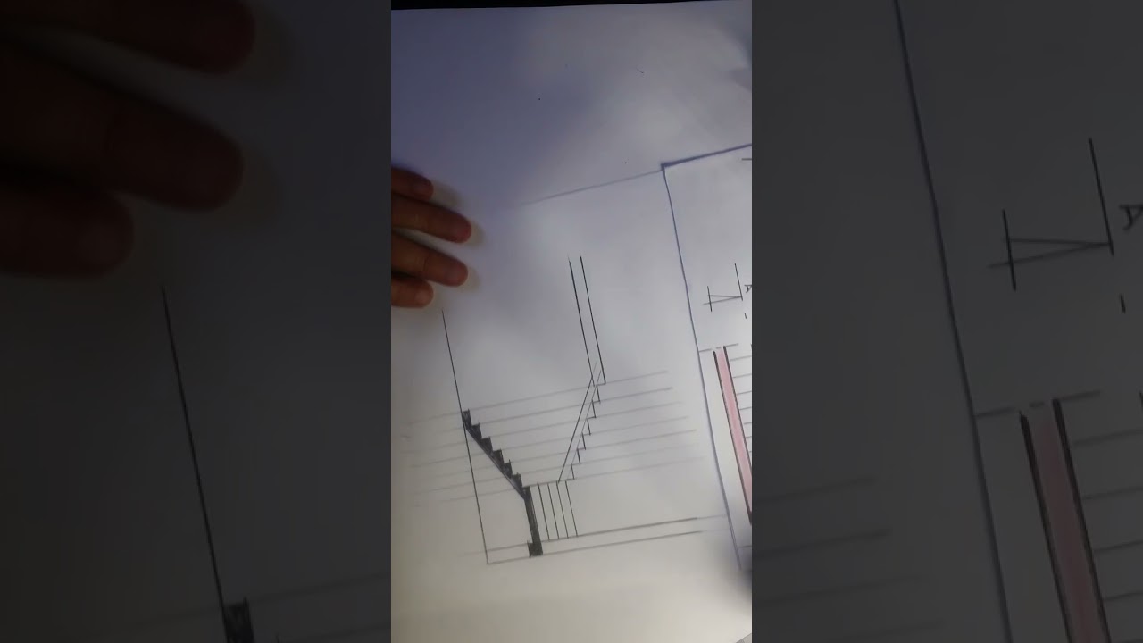 Coupe des escaliers