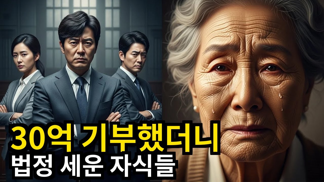 30억 기부했더니 법정 세운 자식들