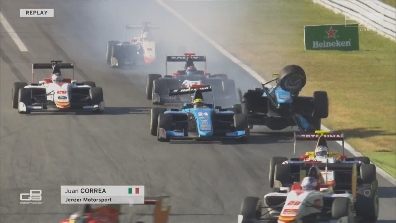 GP3 Series 2017. Autodromo Nazionale Monza. Juan Manuel Correa Crash