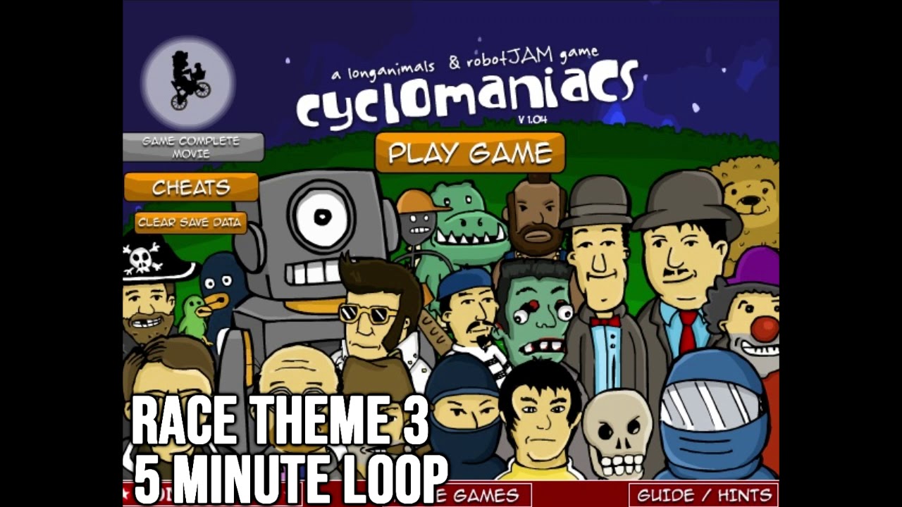 Clyclomaniacs - Race Theme 3 (Soundtrack / OST) (5 Minute loop)