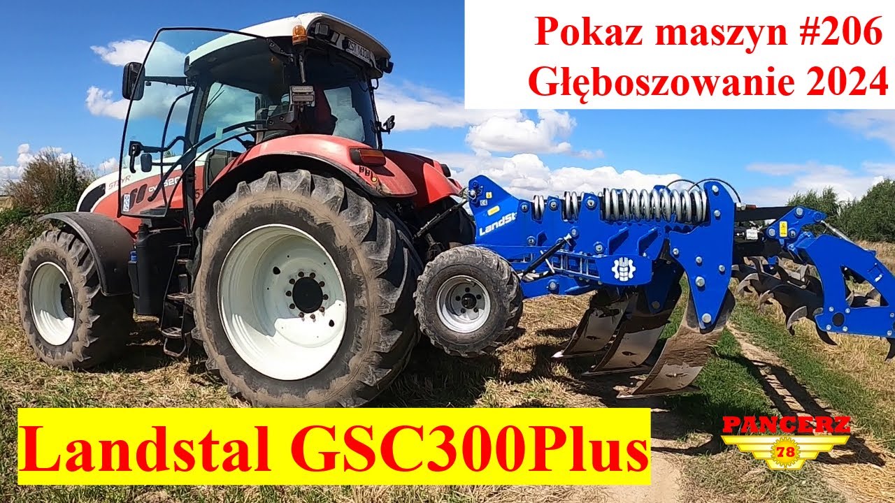 Głęboszowanie 2024. Uprawa ścierniska po jęczmieniu Steyr CVT 6205 vs Landstal GSC300Plus