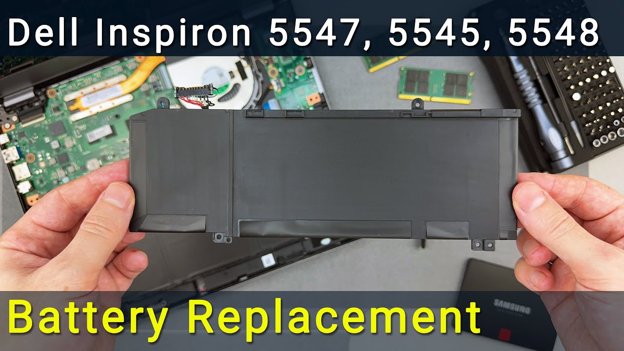 Wymiana baterii w laptopie Dell Inspiron 15 - 5547, 5545, 5548