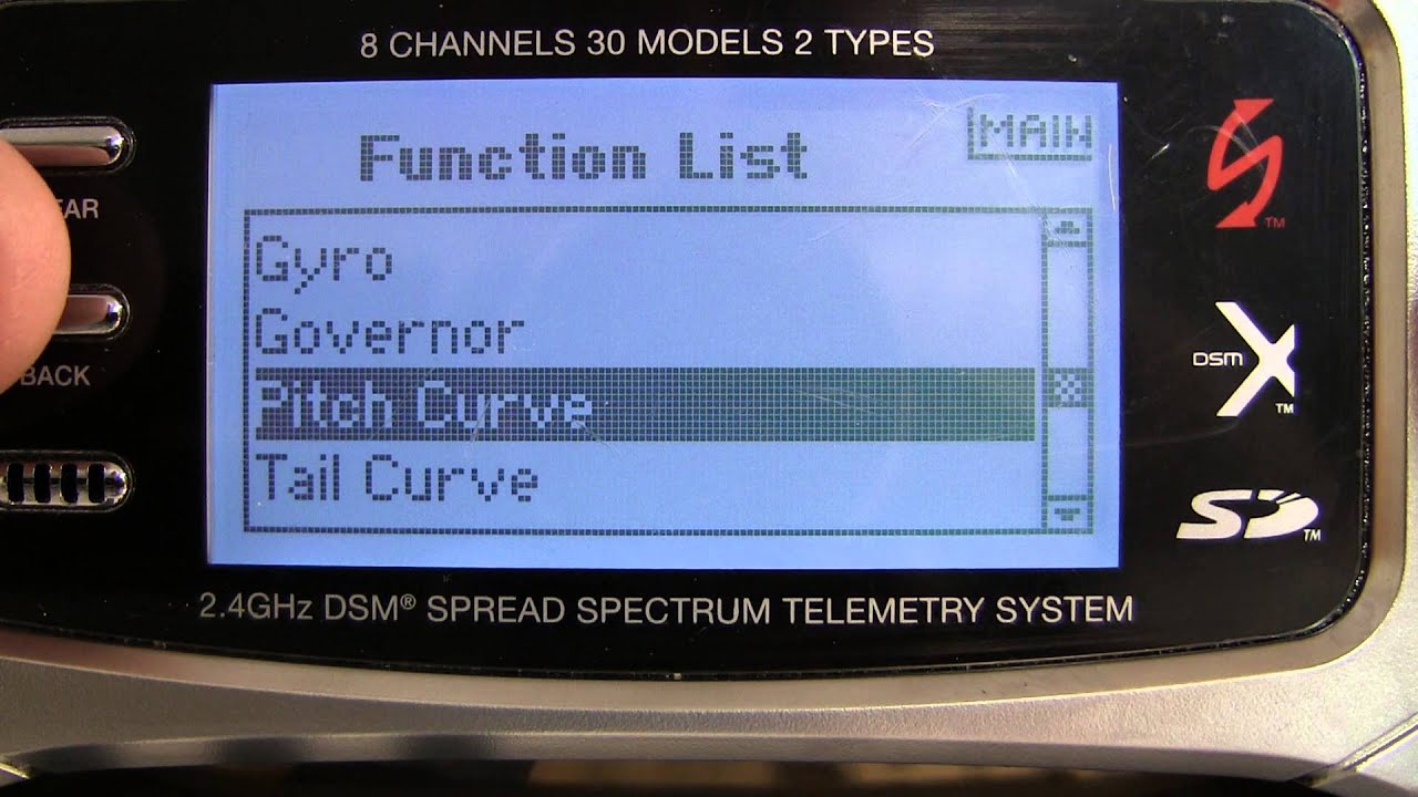 How to program Blade Msrx on Spektrum DX8