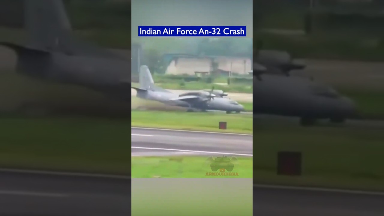Indian Air Force An-32 Crashes After Runway Excursion!!