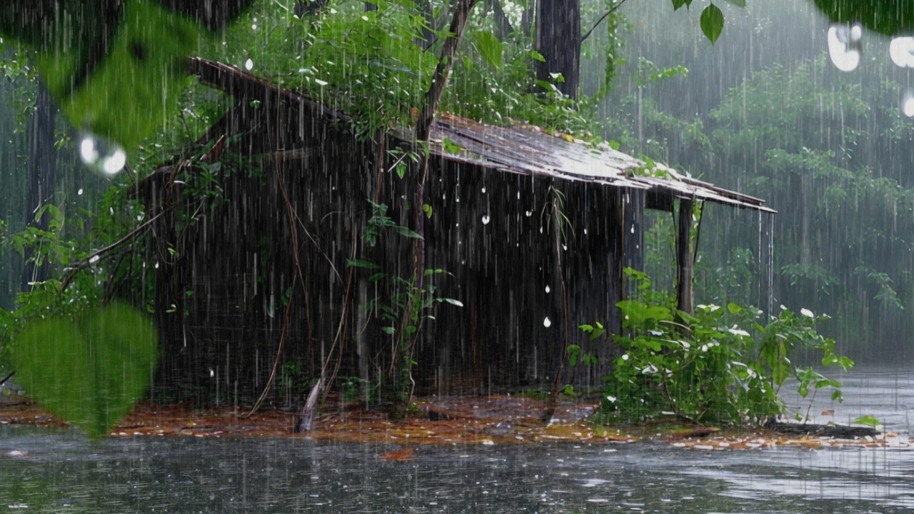 🔴 Heavy Rain & Thunderstorm Night LIVE 24/7 ⛈️ Deep Sleep Sounds