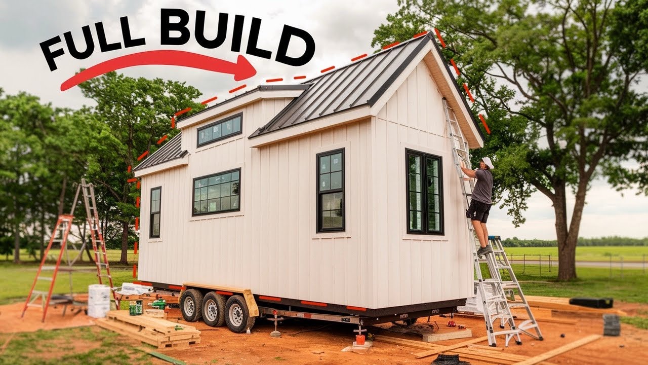 How I Built An Amazing Tiny Home From Start To Finish / Step By Step