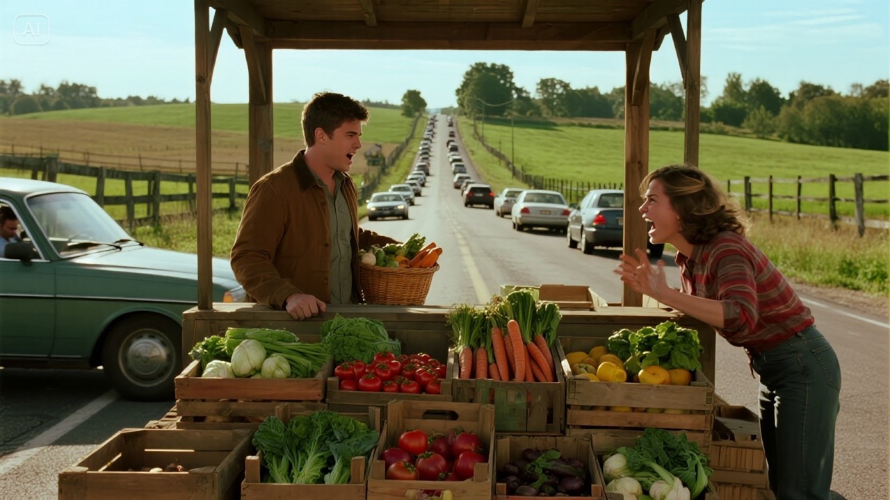 They Banned My Vegetable Garden, So I Started a 'Free Produce' Stand and Caused a Traffic Jam!