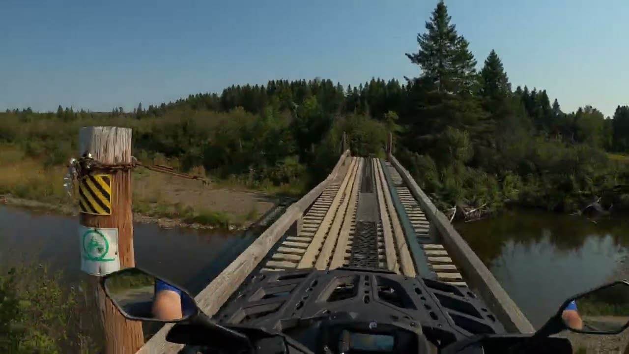 Atv ride from Wallagrass to Fort Kent Maine on new trail.