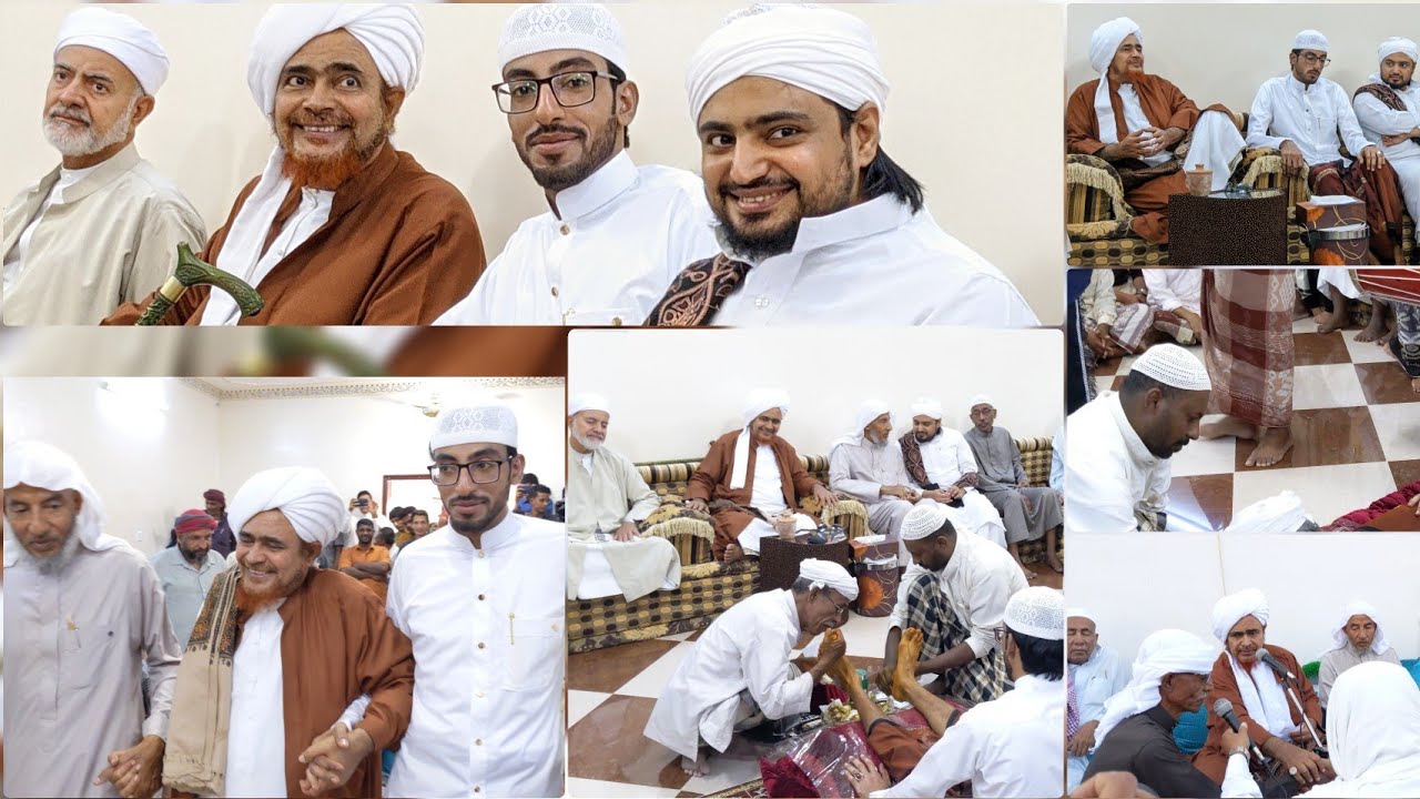 عادات وتقاليد زواجات حضرموت__مقتطفات زواج آل باعكابة بحضور الحبيب عمر بن حفيظ