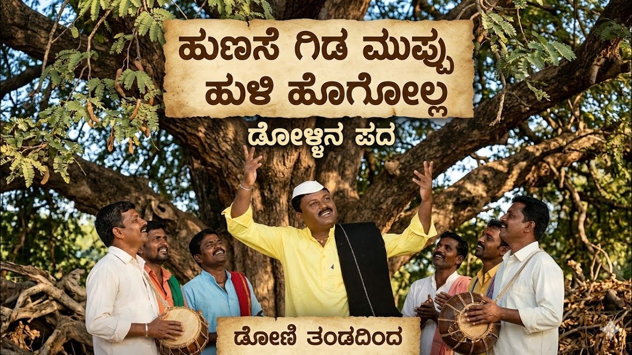 ಹುಂಚಿಗಿಡ ಮುಪ್ಪಾದರೂ ಹುಳಿ ಹೋಗಲ್ಲ|Hunchi Gida Muppaadaru Huli Hogall|ಡೊಳ್ಳಿನ ಪದ|ನಿಂಗಣ್ಣ ಡೋಣಿ 
