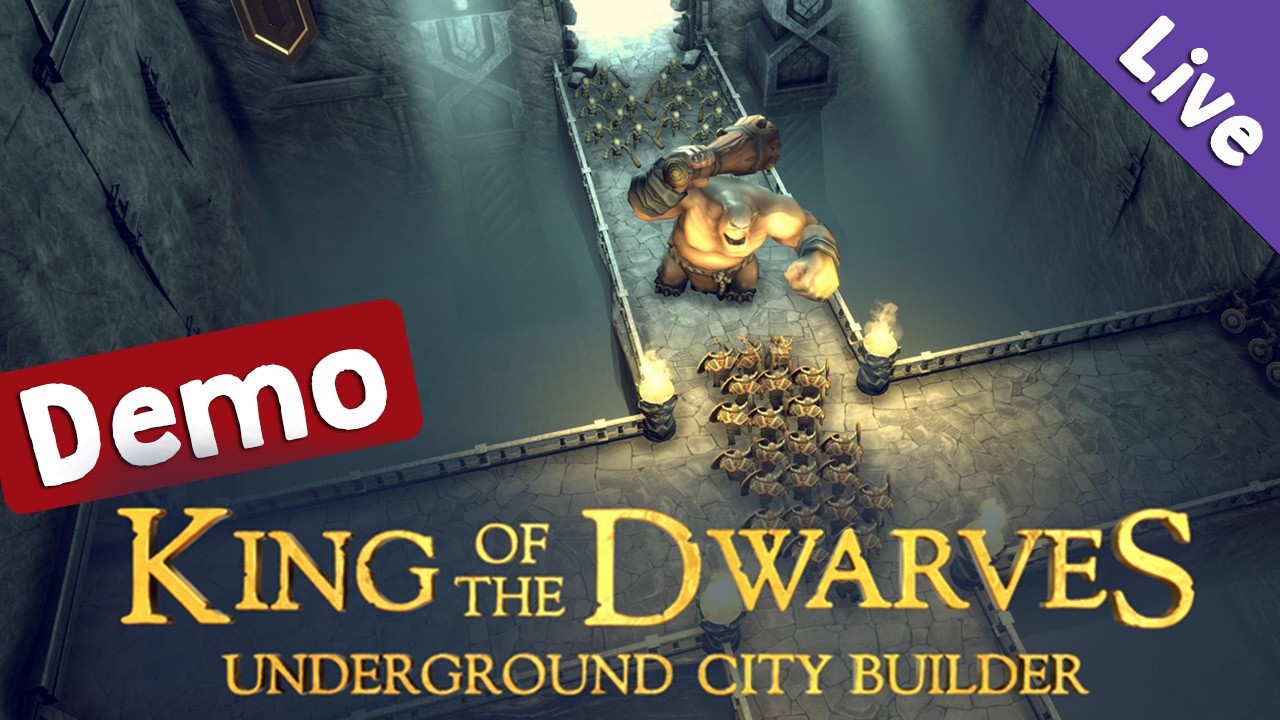 Ausprobiert: King of the Dwarves (Demo) ✦ Tief und tiefer: Ein Aufbauspiel unter der Erde (Live)