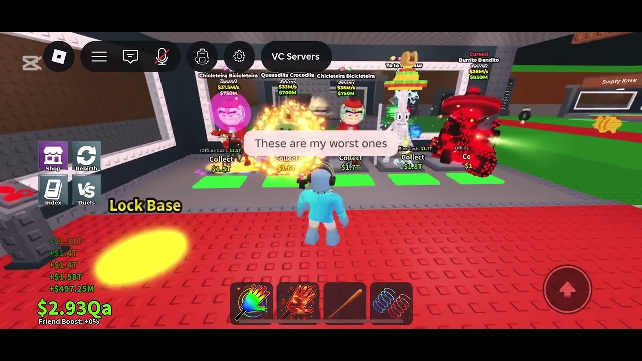 Showing my base in Steal A Brainrot