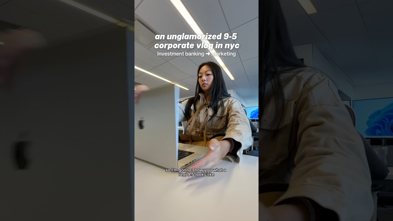 unglamorized corporate 9-5 day in my life working in marketing (ex-banking)