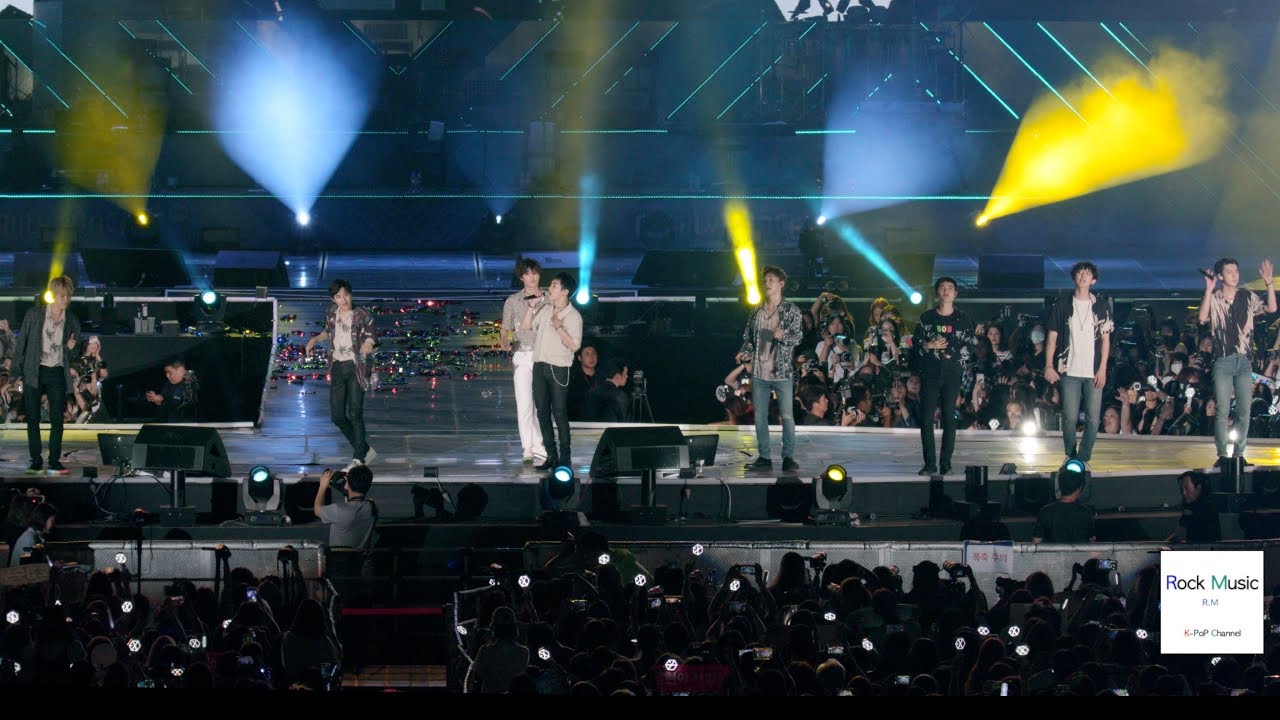 엑소 EXO What U Do, 롯데패밀리 콘서트[4K 60P RAW 직캠]@180623 락뮤직