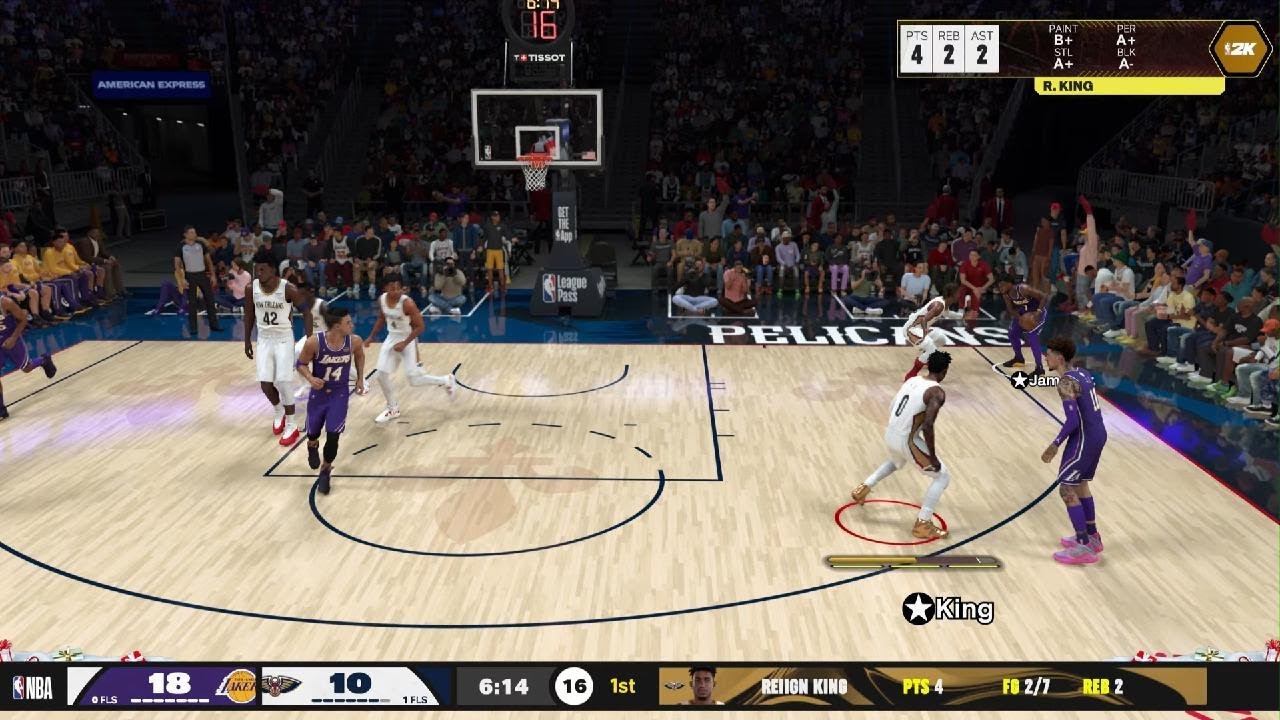 NBA 2K26 Pelicans rebuild year 8 game 34 pelicans lakers