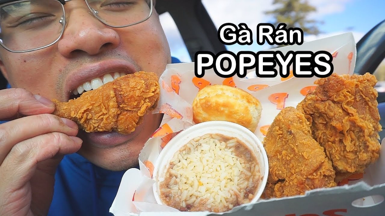 Hôm nay mình ăn Gà Rán Popeye *MUKBANG