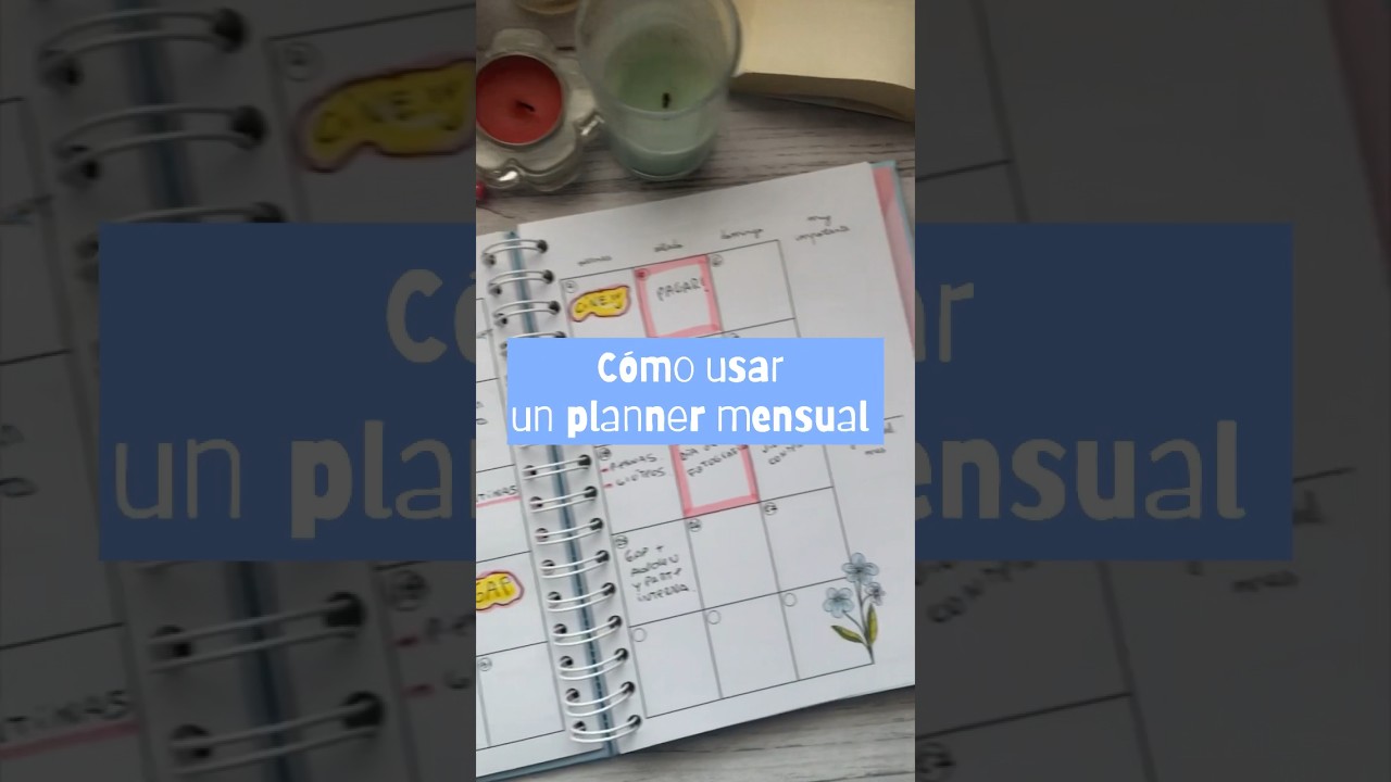 C&oacute;mo usar un planner mensual? #plannermensual #planificar
