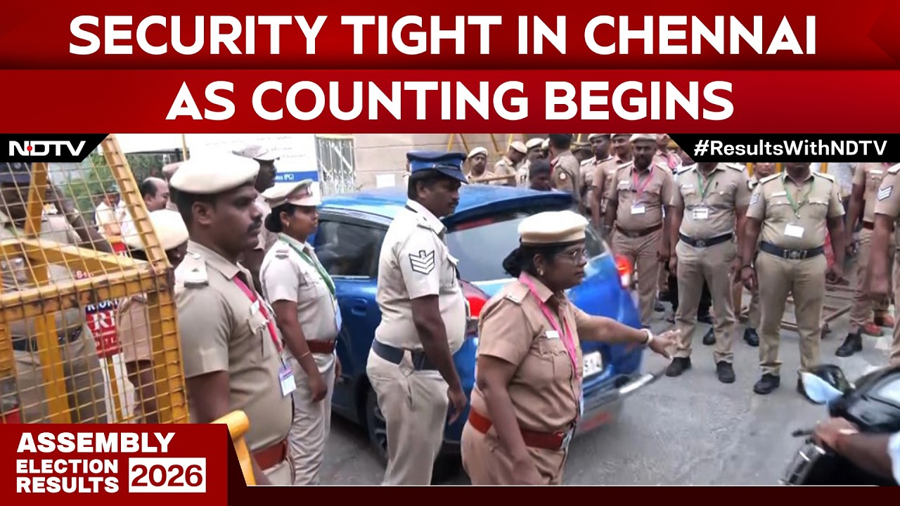 Tamil Nadu Results | Tight Security At Chennai&rsquo;s Loyola College As Tamil Nadu Vote Counting Begins
