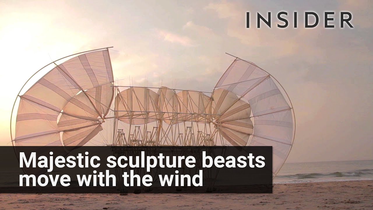 Theo Jansen's Strandbeest wind sculptures