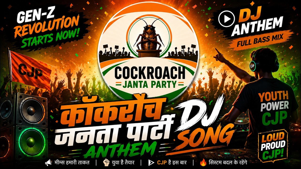 Cockroach Janata Party 🔥 Gen-Z DJ Anthem Song | CJP Bass Boosted Remix | Viral Political Mix